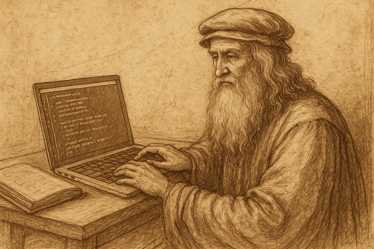 Da Vinci aprendiendo de IA